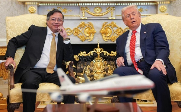 დონალდ ტრამპი თეთრ სახლში კოლუმბიის პრეზიდენტს შეხვდა