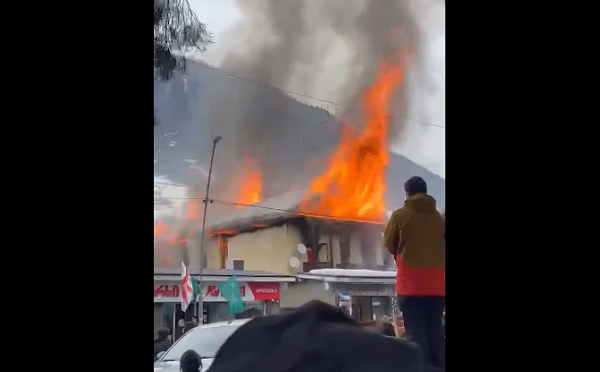 მესტიაში, საცხოვრებელ სახლში ხანძარი გაჩნდა