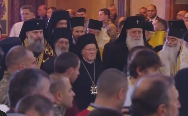 მსოფლიო პატრიარქი ბართლომეოსი სამების საკათედრო ტაძარში მივიდა