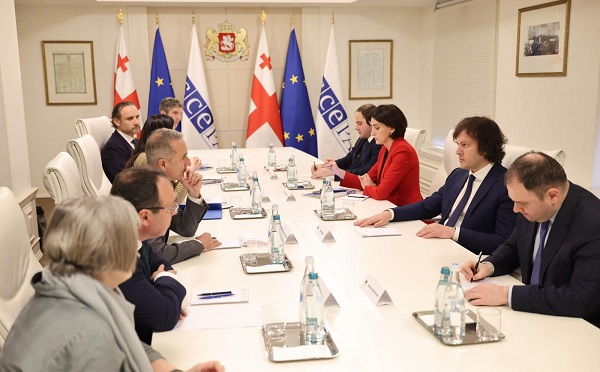 შევხვდი ეუთოს საპარლამენტო ასამბლეის დელეგაციას, საუბარი შეეხო რეგიონულ უსაფრთხოებას და ეუთოსთან პარტნიორობის გაძლიერებას - ირაკლი კობახიძე