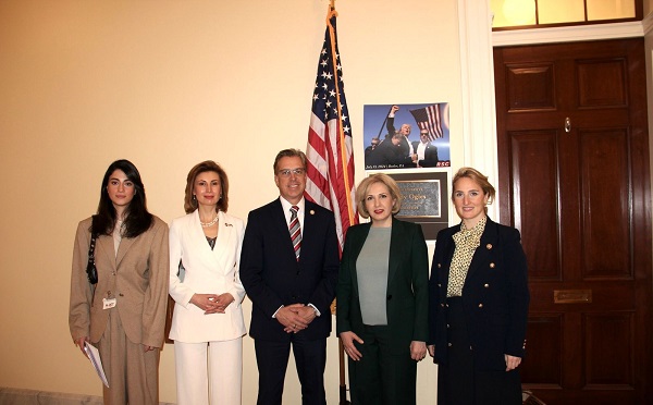 საპარლამენტო დელეგაციის წევრები კონგრესმენ ენდი ოგლსს შეხვდნენ