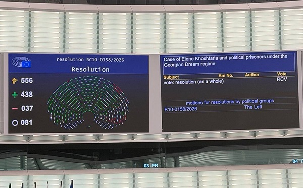 ევროპარლამენტმა საქართველოს შესახებ რეზოლუცია მიიღო