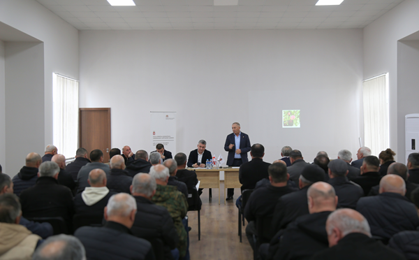 გურჯაანში ატმის მწარმოებელ ფერმერებთან საინფორმაციო შეხვედრა გაიმართა