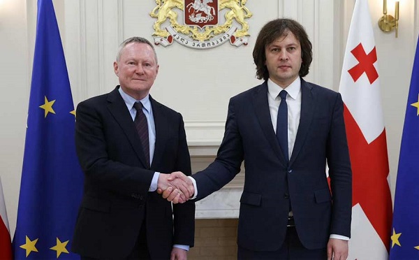 ირაკლი კობახიძე ევროპის საბჭოს ადამიანის უფლებათა კომისარს, მაიკლ ო’ფლაერტის შეხვდა