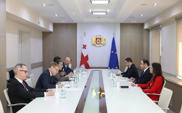 ლევან ჟორჟოლიანი „ვაიმარის სამკუთხედის“ ქვეყნების საგარეო საქმეთა სამინისტროების დელეგაციას შეხვდა