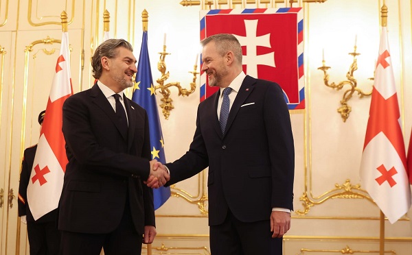 მიხეილ ყაველაშვილმა, სლოვაკეთის რესპუბლიკის პრეზიდენტთან, პეტერ პელეგრინისთან პირისპირ შეხვედრა გამართა