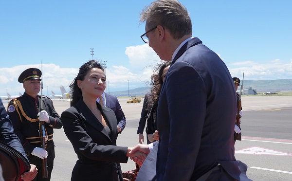 საქართველოს ოფიციალური ვიზიტით სერბეთის პრეზიდენტი ალექსანდარ ვუჩიჩი ეწვია