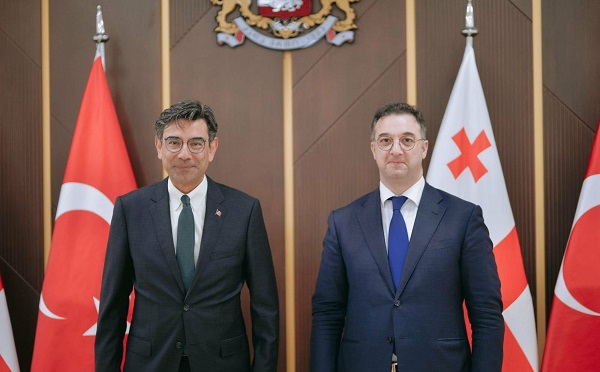 დავით სონღულაშვილი თურქეთის რესპუბლიკის ელჩს საქართველოში მუსტაფა თურქერ არის შეხვდა
