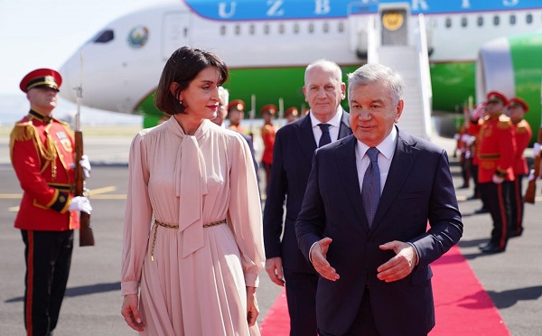 საქართველოს უზბეკეთის რესპუბლიკის პრეზიდენტი ეწვია