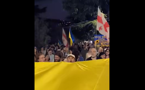 თბილისში უკრაინის მხარდამჭერი აქცია მიმდინარეობს