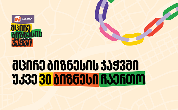 საქართველოს ბანკის „მცირე ბიზნესის ჯაჭვში“ უკვე  30 ბიზნესი ჩაერთო